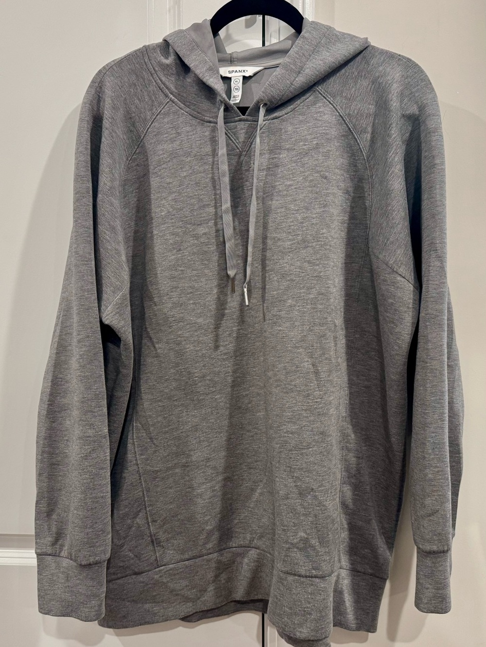 Spanx AirEssentials Hoodie Womens XL Adult Gray Long Sleeve Raglan